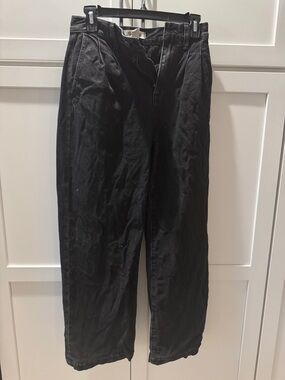 Madewell Black Pleated Chinos